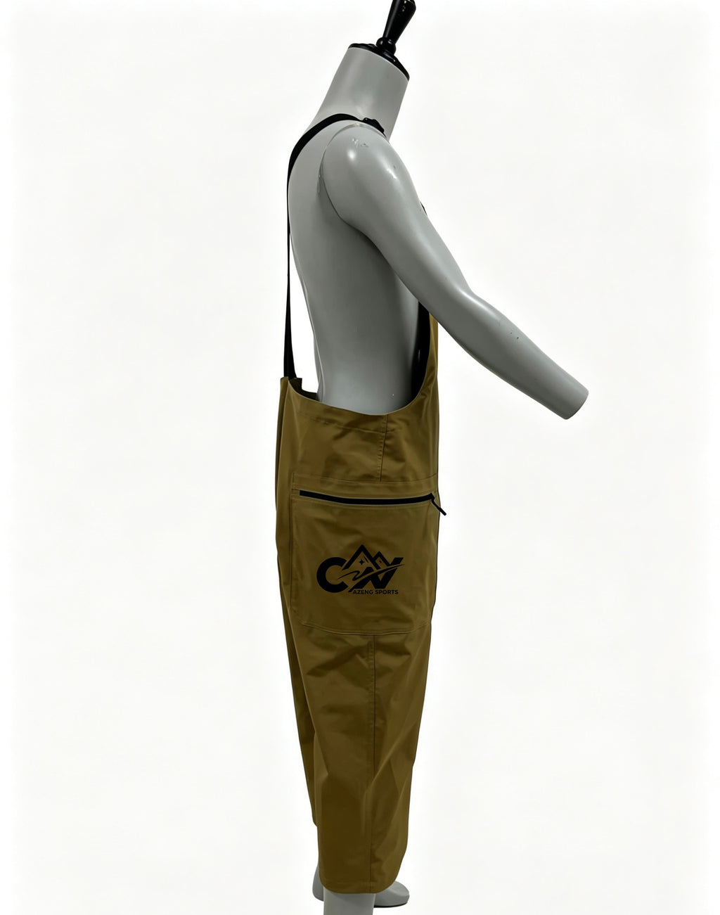 AZENG SPORTS Waterproof Fishing Bib Overalls / Waders – 3-Layer Fabric, 20000mm Waterproof Rating