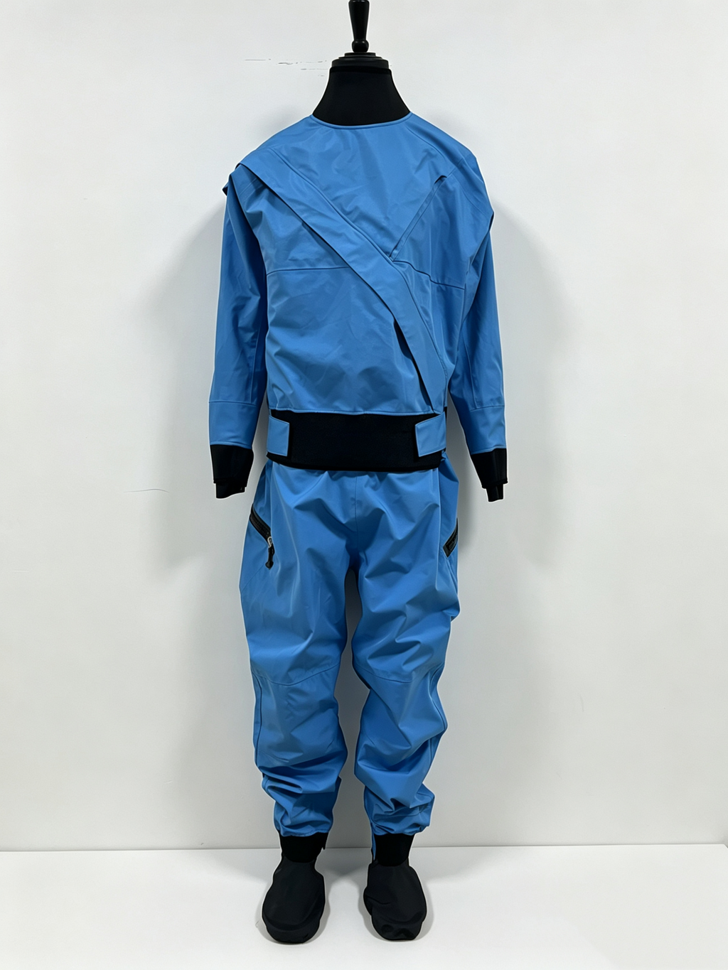 AZENG SPORTS Mens Waterproof Kayak Drysuit – 3-Layer Waterproof Fabric, Latex & Neoprene Seals, DWR Grade 4