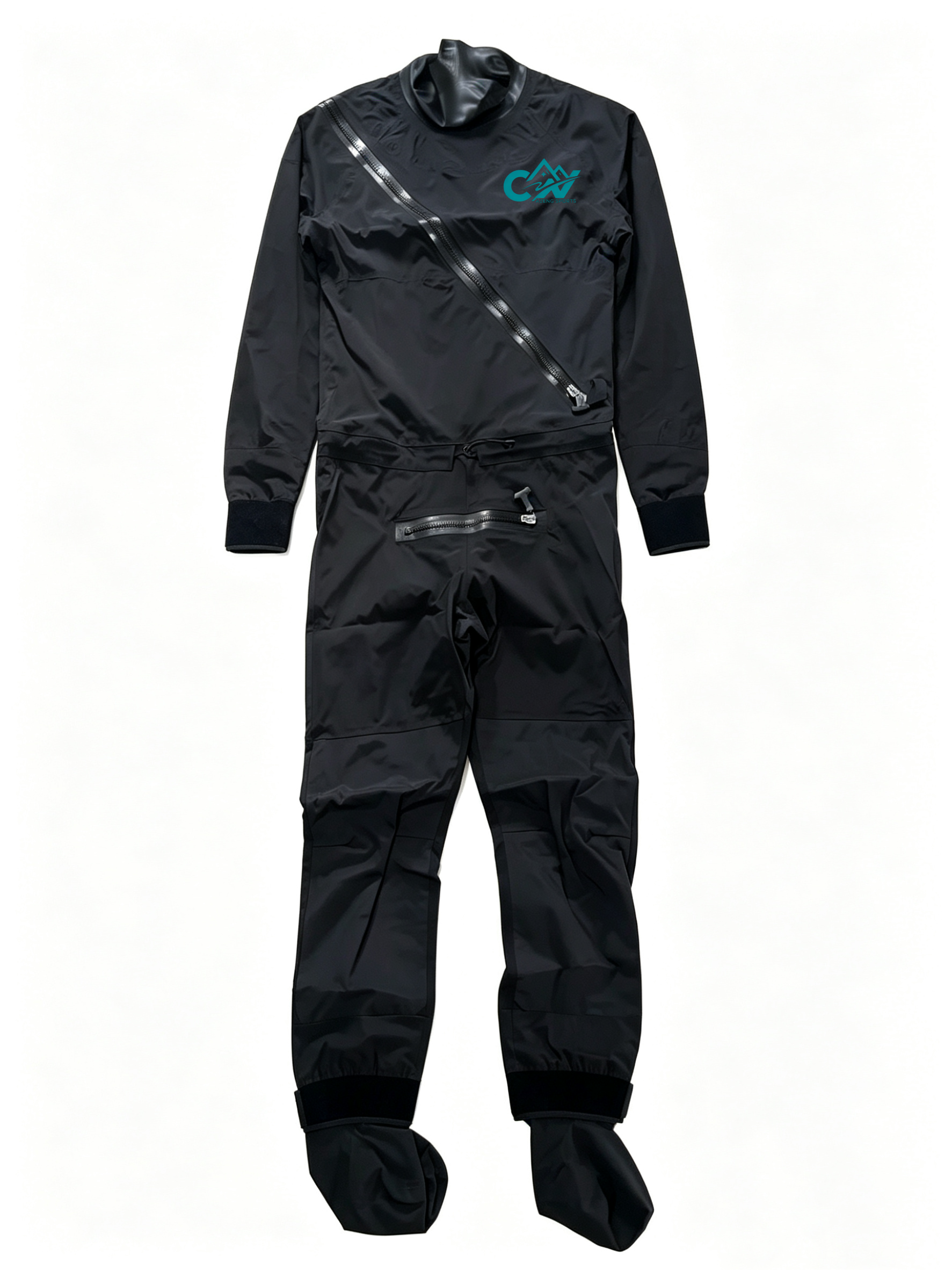 AZENG SPORTS One-Piece Drysuit | Waterproof Kayak & Water Sports Dry Suit