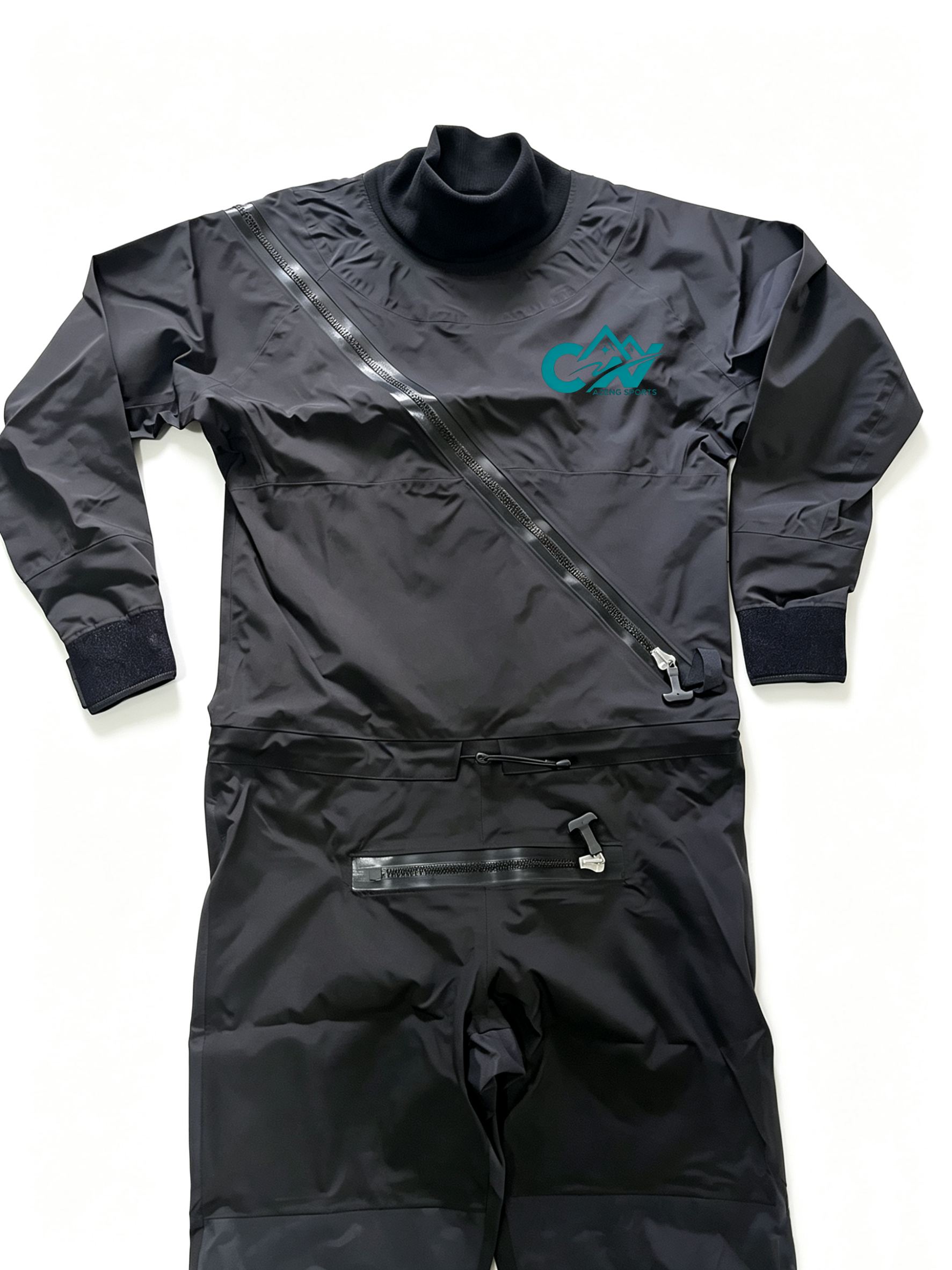 AZENG SPORTS One-Piece Drysuit | Waterproof Kayak & Water Sports Dry Suit