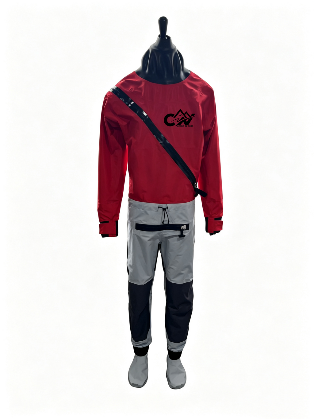 AZENG SPORTS One-Piece Drysuit | Waterproof Kayak & Water Sports Dry Suit