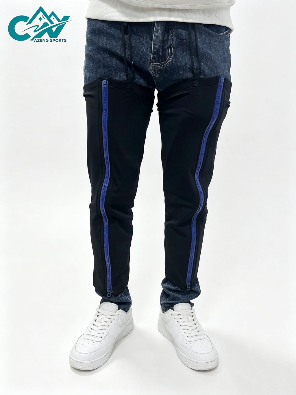 AZENG SPORTS Knitted Fleece-Lined Warm Leg Gaiters | Snow & Wind Protection