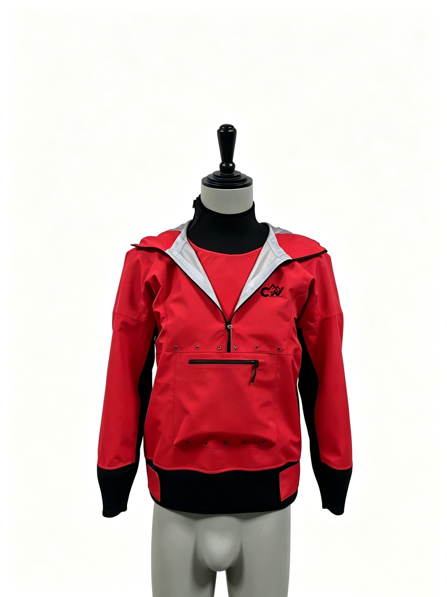 AZENG SPORTS Dry Top | 3-Layer Waterproof Kayak & Fishing Jacket with Neoprene Seals