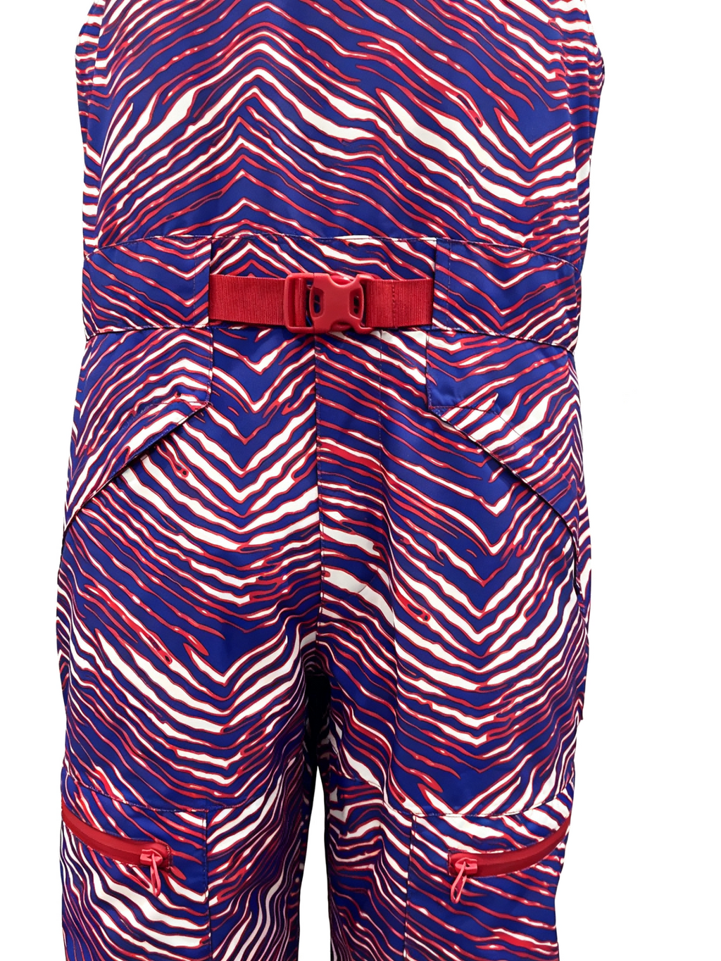 AZENG SPORTS Women's Waterproof Insulated Ski Bib Pants | Zebra Print Snow Bibs