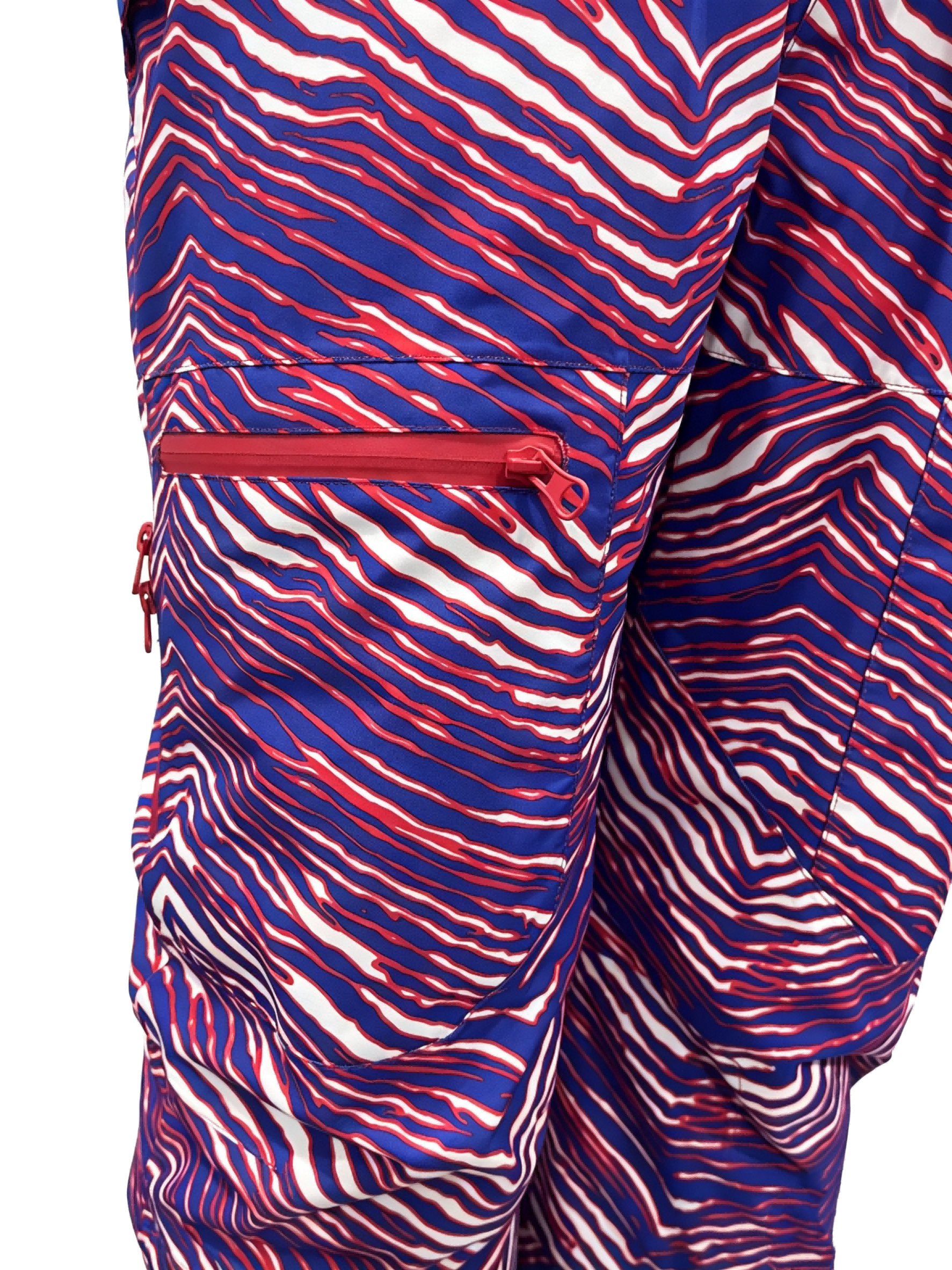 AZENG SPORTS Women's Waterproof Insulated Ski Bib Pants | Zebra Print Snow Bibs