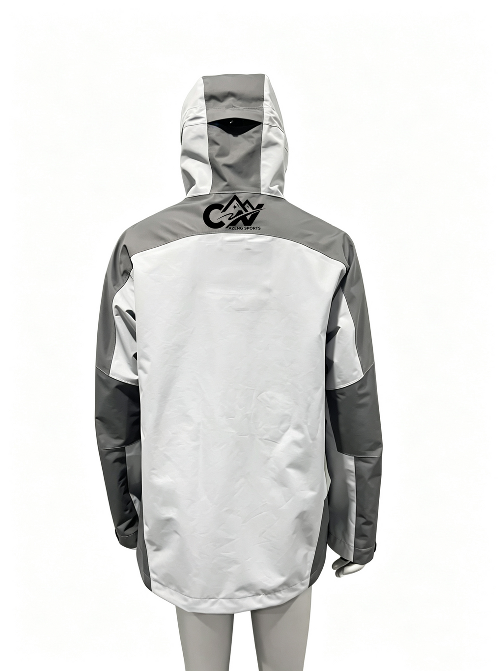 AZENG SPORTS Men's 3-Layer Waterproof Jacket with SBS Zippers & Pit Zips for HIking and Outdoor Sports