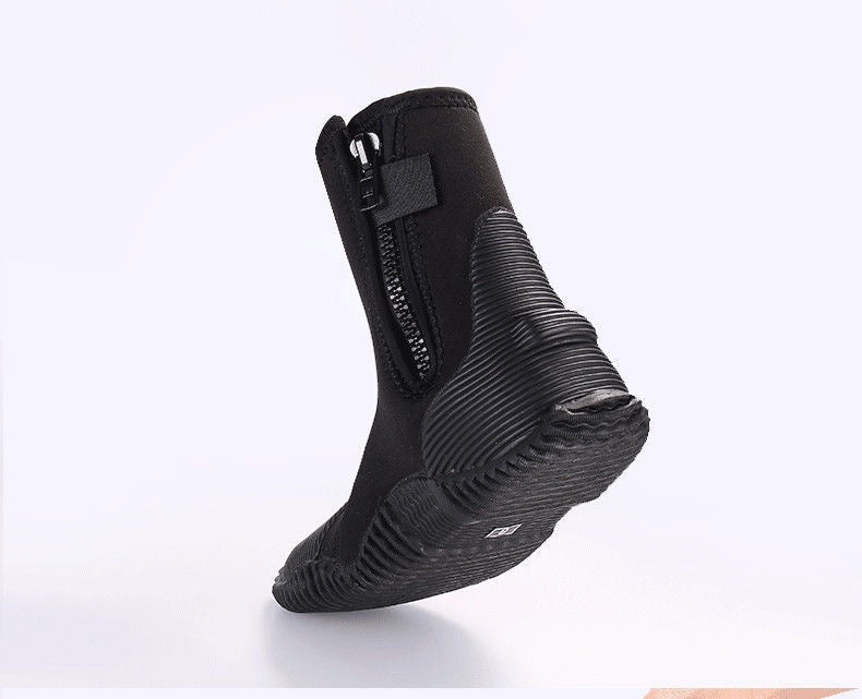 AZENG SPORTS 5mm Neoprene High-Top Diving Boots – Vulcanized Anti-Slip Sole