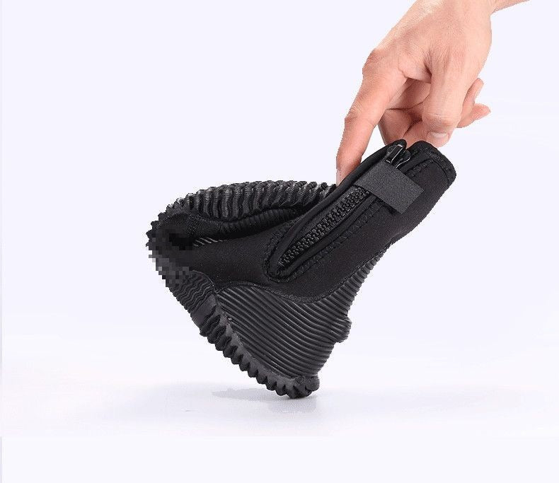 AZENG SPORTS 5mm Neoprene High-Top Diving Boots – Vulcanized Anti-Slip Sole