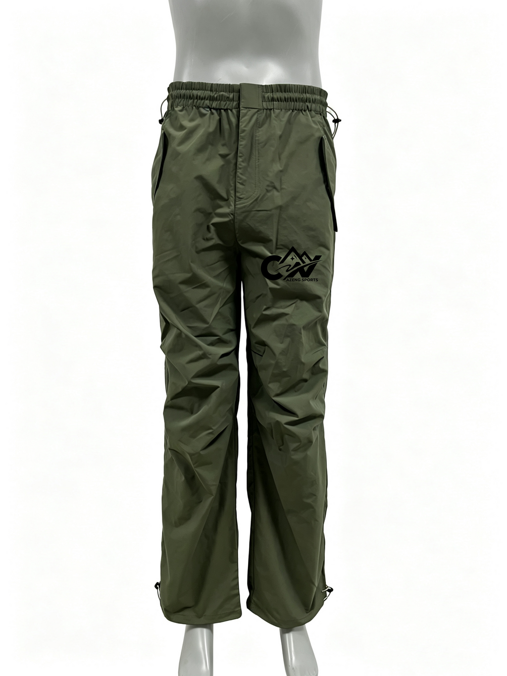 AZENG SPORTS Mens and Womens Stretch Softshell Cargo Pants – Quick-Dry High-Waist Straight Leg