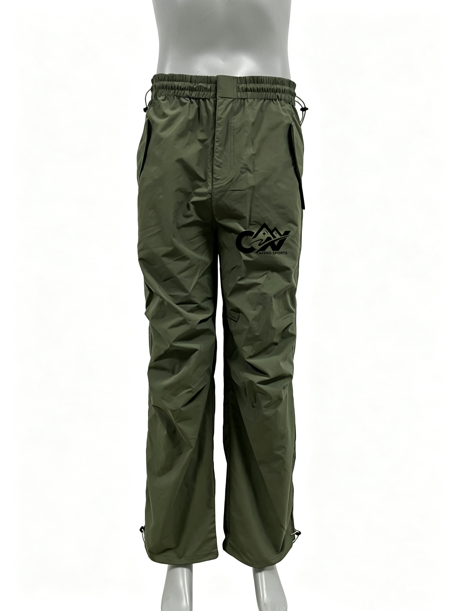 AZENG SPORTS Mens and Womens Stretch Softshell Cargo Pants – Quick-Dry High-Waist Straight Leg