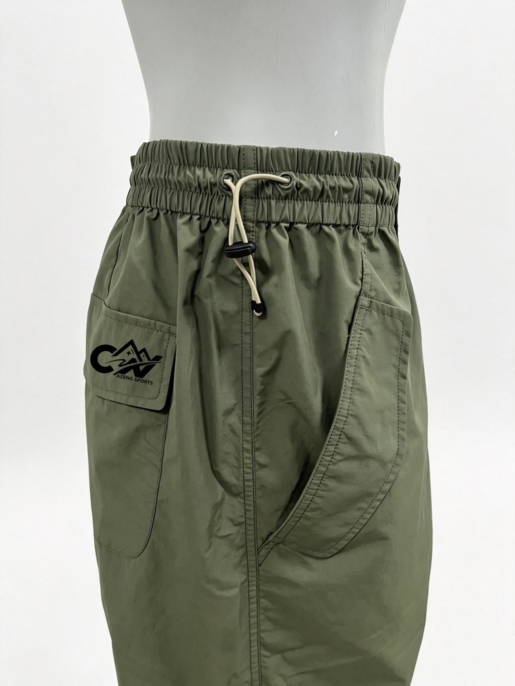 AZENG SPORTS Mens and Womens Stretch Softshell Cargo Pants – Quick-Dry High-Waist Straight Leg