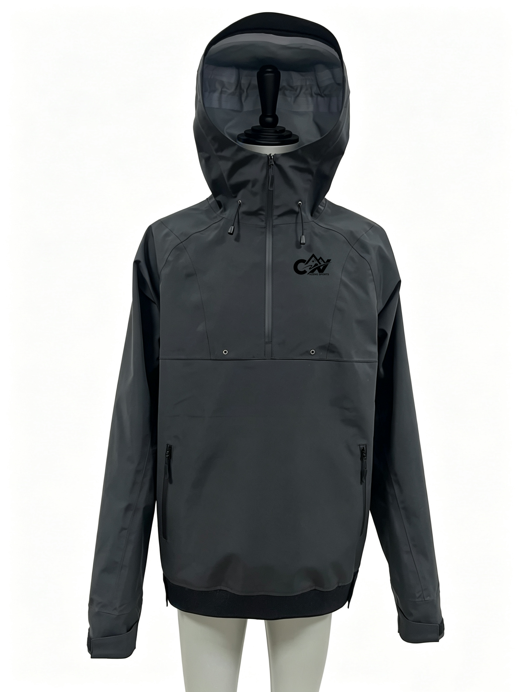 AZENG SPORTS 3-Layer Waterproof Anorak Jacket | Fishing & Kayaking Shell Jacket
