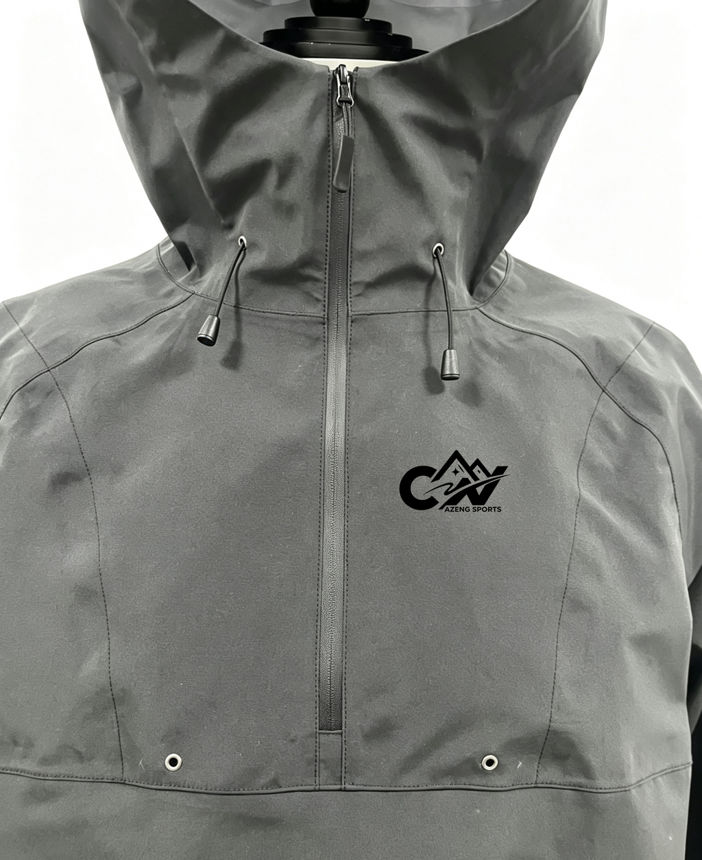 AZENG SPORTS 3-Layer Waterproof Anorak Jacket | Fishing & Kayaking Shell Jacket