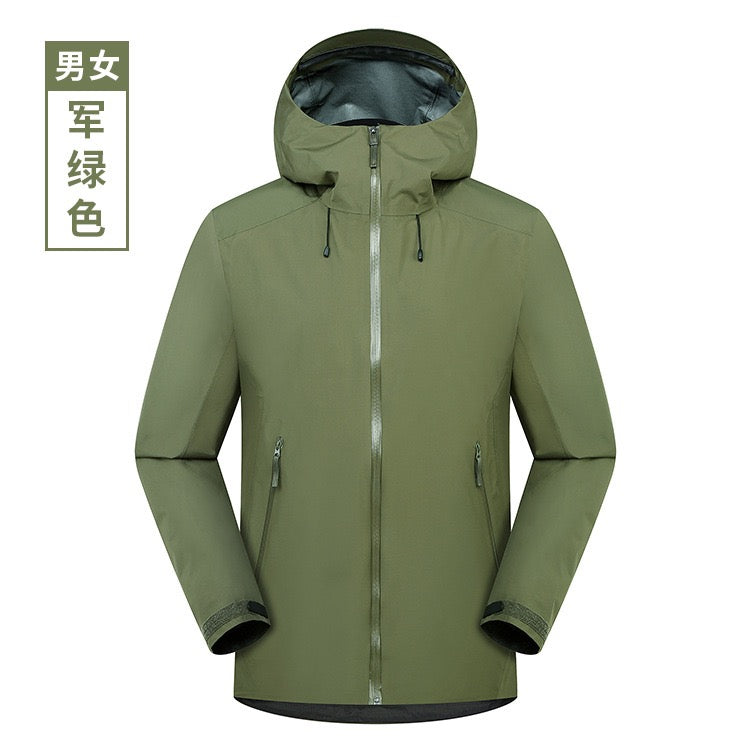 AZENG SPORTS 3-Layer Waterproof Jacket | YKK Zippers | Seam-Sealed | Unisex without logo